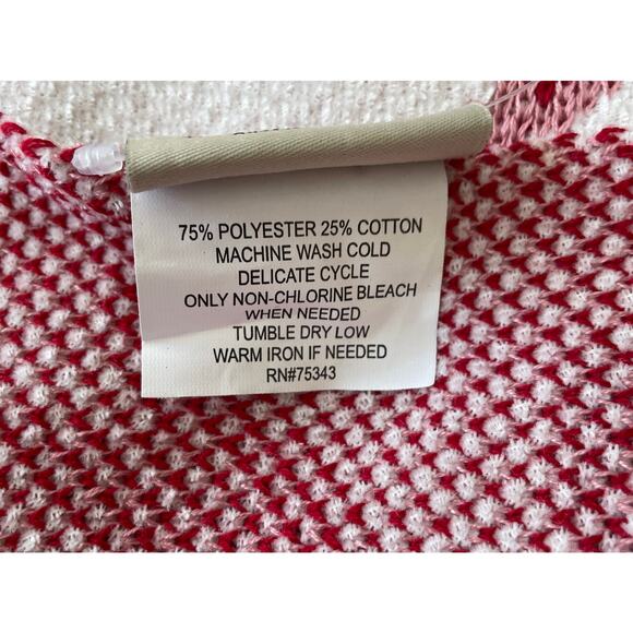 Rachel Zoe BOWS Oversized Throw Blanket 50x70 Red & White NEW - Picture 10 of 15